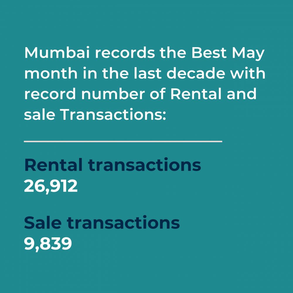 Rental and Sales transactions for May